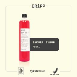 DRiPP Sakura Syrup  - Perasa Minuman Berbentuk Sirup Rasa Bunga Sakura Untuk Kafe dan Restoran